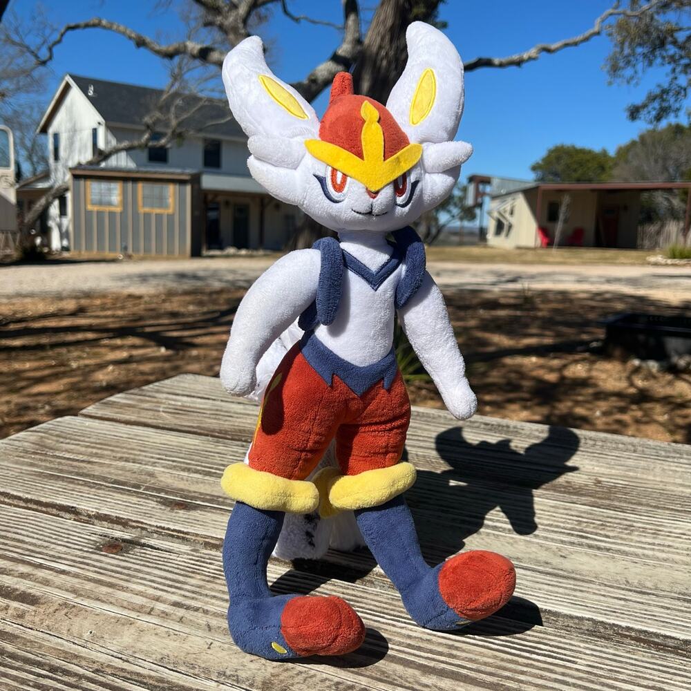 Pokémon Center Cinderace Poseable Plush 18” | Premium Collector Display 2021